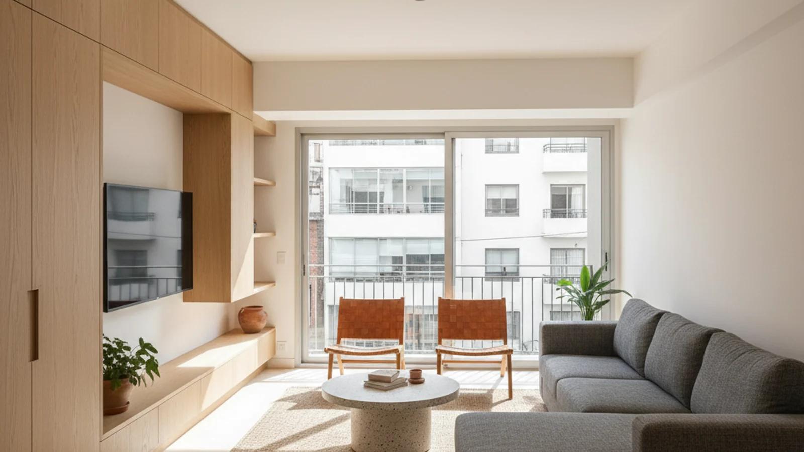 El Dilema de los Metros: Cómo el Diseño Resuelve Almacenamiento, Flexibilidad y Amplitud Visual en la Vivienda Compacta