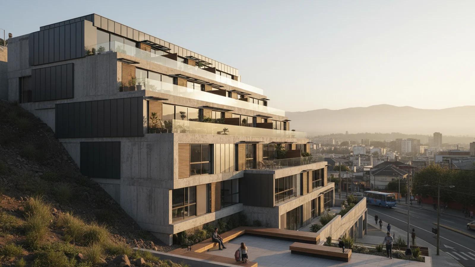 La Pendiente como Oportunidad: Vistas y Estrategias de Implantación en la Vivienda Urbana