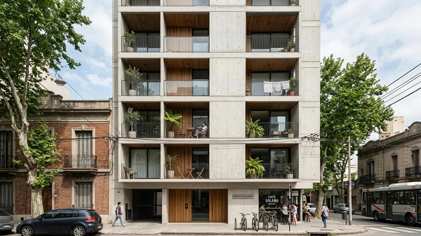 Terrazas Discretas: El Secreto del Confort en Edificios Compactos Urbanos