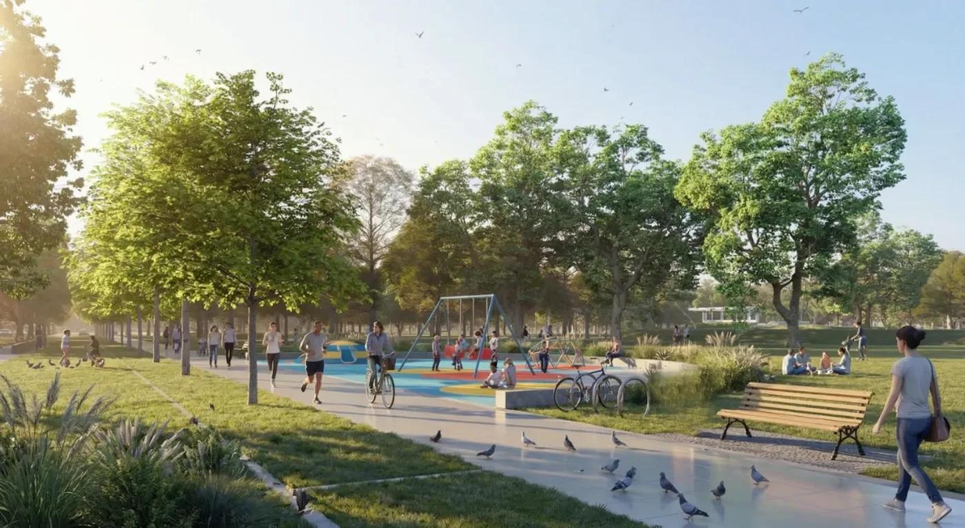 Remodelación del Parque Saavedra en La Plata: amplían y recuperan espacio verde con mejoras integrales