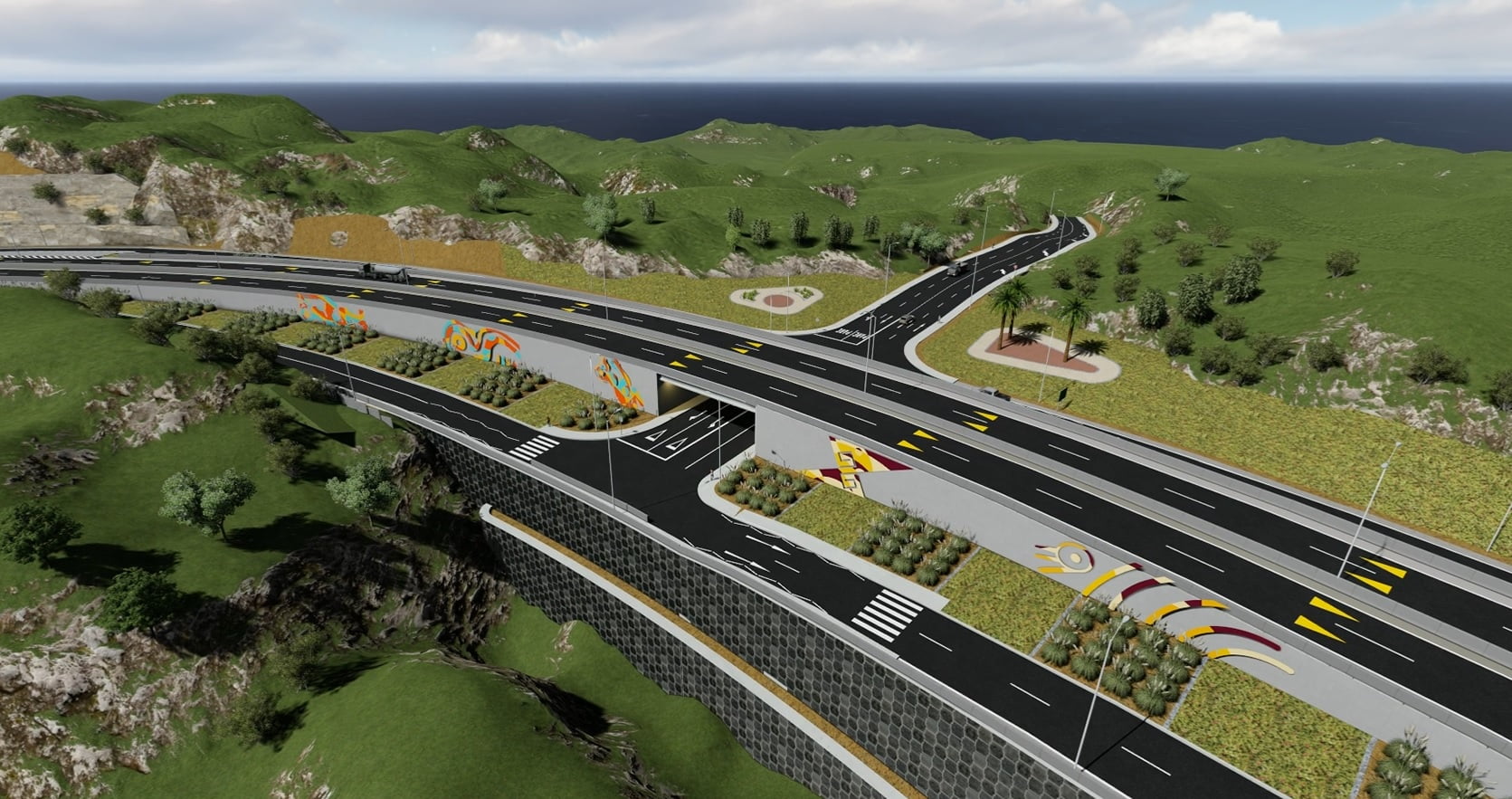 Modernización y Seguridad Vial: Avanza la Construcción del Enlace El Vergel en la Ruta 60 CH de Valparaíso