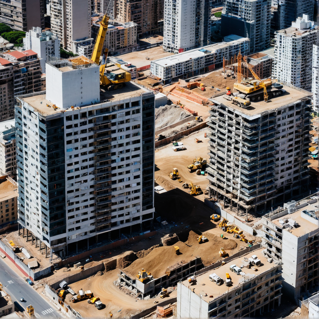 Construcción en Altura: Desafíos Laborales en Ciudades Saturadas