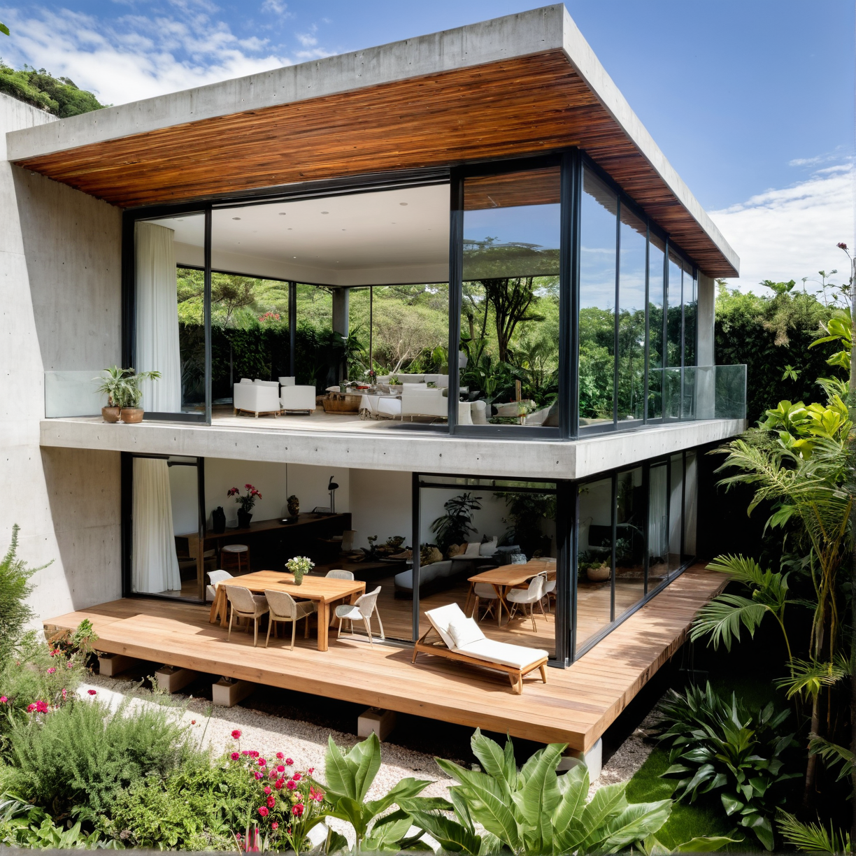 Conectando Horizontes: La Sinergia entre Espacios Interiores y Exteriores en la Arquitectura Contemporánea