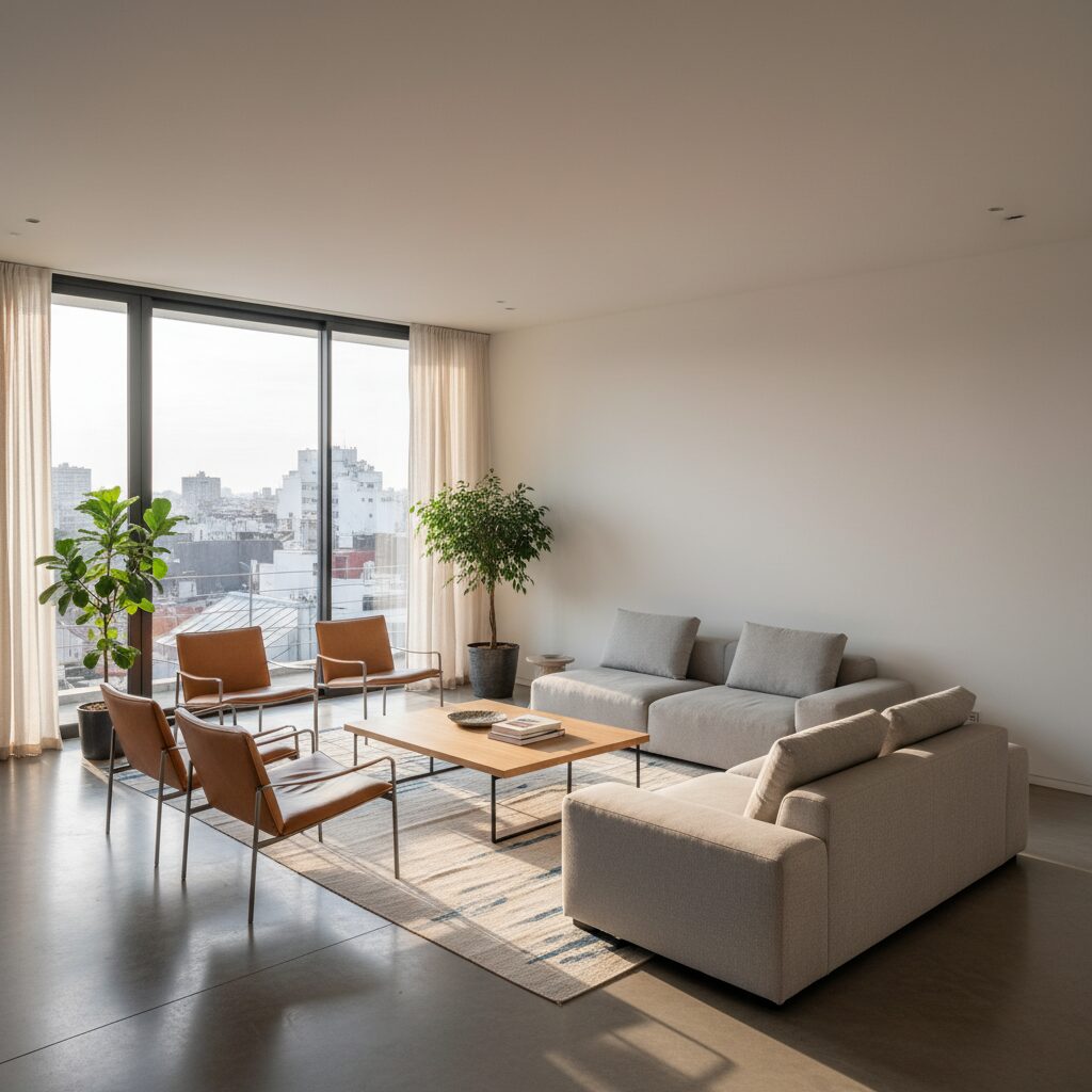 La Estrategia Ergonómica del Salón: Mesas de Centro