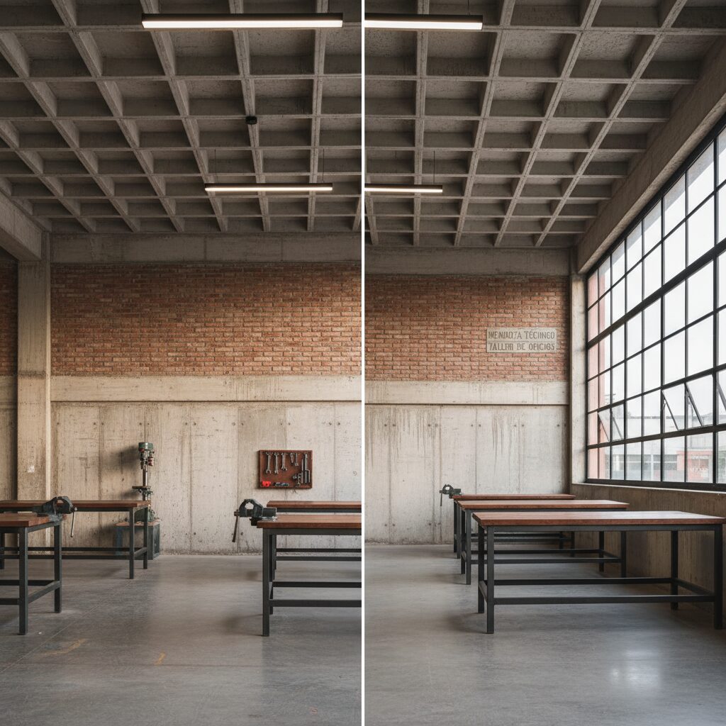 El Ladrillo que Forma Oficios: Radiografía de la Infraestructura en la Educación Técnica