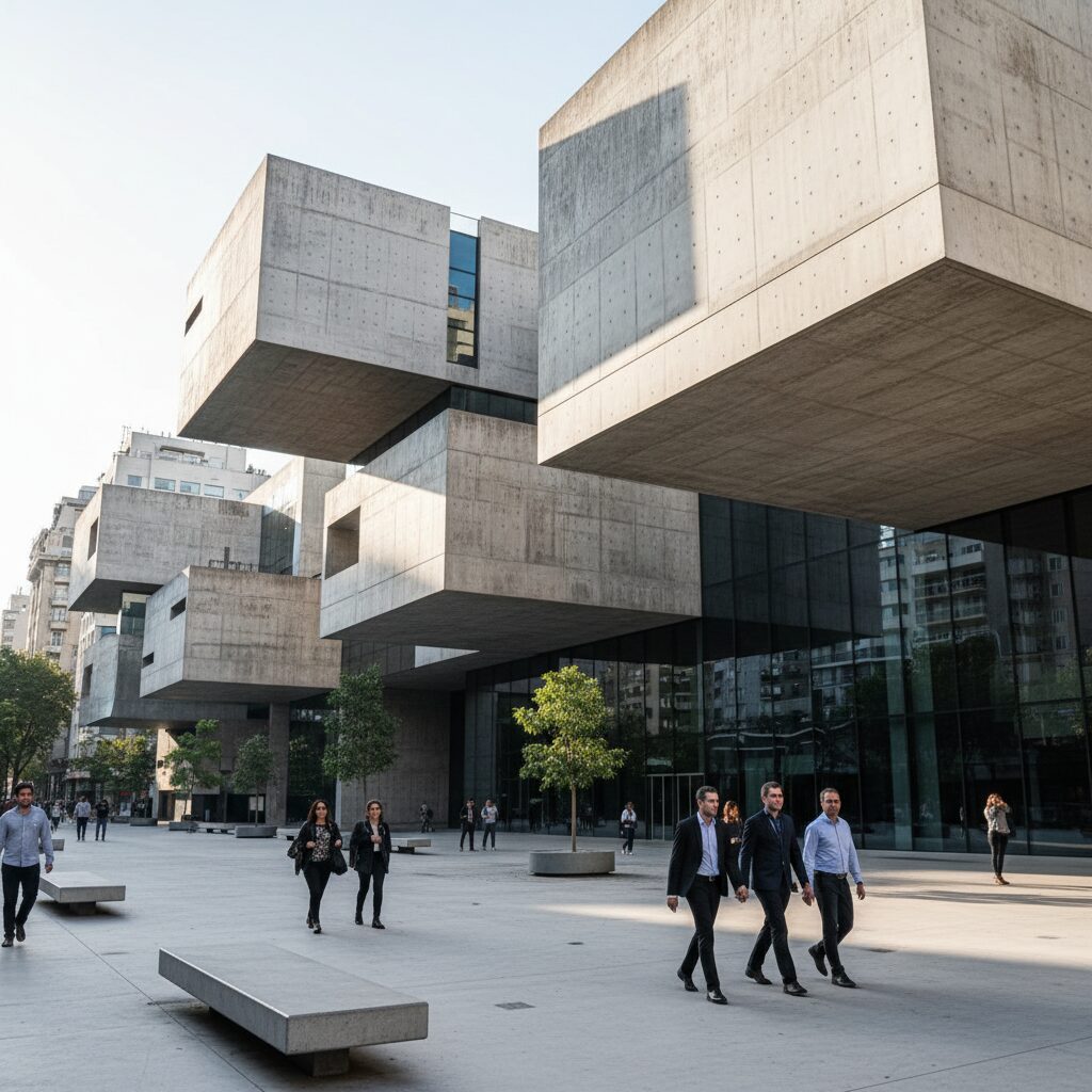 Geometrías Puras: El Resurgir del Brutalismo en la Arquitectura Actual